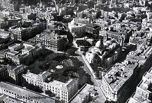 Oran - Boulevard du 2e Zouaves - Cathedrale - Vue aerienne